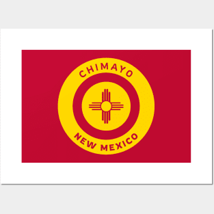 Chimayo New Mexico Zia Flag Bullseye Posters and Art